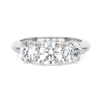 Ring Ama Woman in White Gold Diamante Lab Grown AMA-AN-1031-16